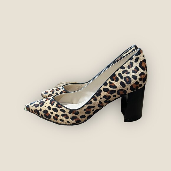 Marc Fisher Caitlin 5 Leopard Print Chunky Heel, Size 8 - Picture 7 of 14